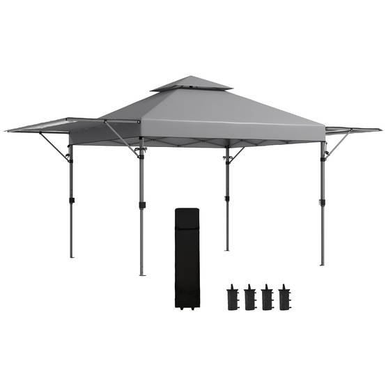 Tonnelle pliante aciers et tissu oxford 500 x 300 x 290 cm - PANGIVO - Image 1