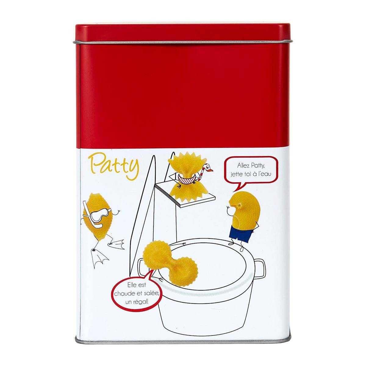 Cook Concept - Boîte à Pâtes en Métal "Ludique" 18cm Rouge - Image 2