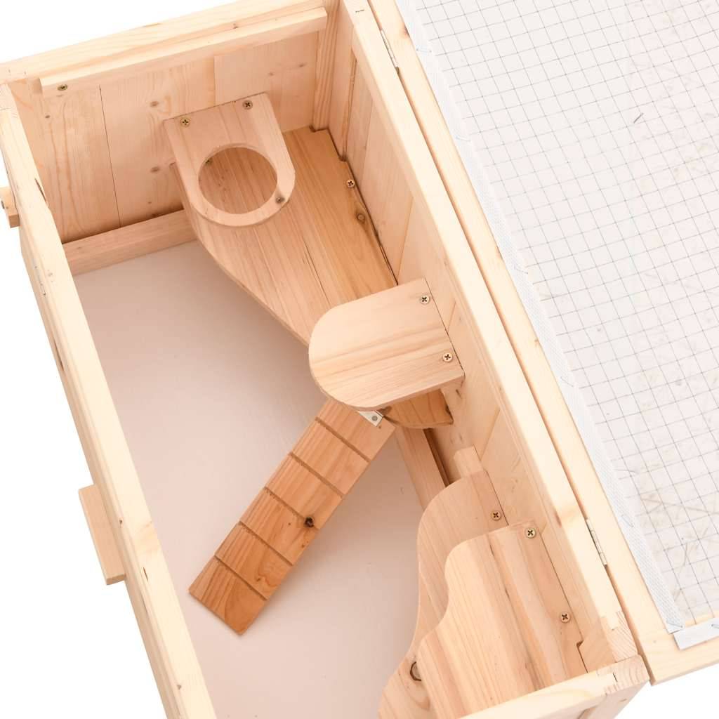 Vidaxl - Cage à hamster 60x30x35 cm bois massif de sapin vidaXL 172377 - Image 4