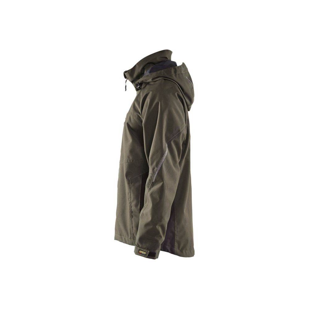 Veste imperméable hiver Blaklader Technique doublée Vert Olive / Noir M - Image 4