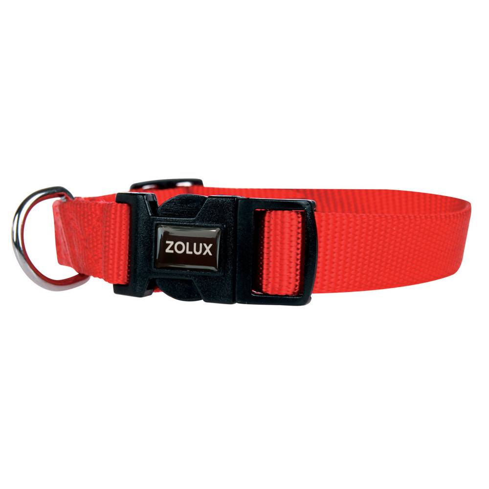 Collier nylon, 50 - 60  cm, 25 mm, rouge, pour chien. - Image 2