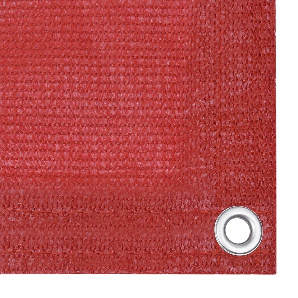 Helloshop26 - Écran de balcon brise pare vue protection confidentialité 75 x 300 cm PEHD rouge - Image 2