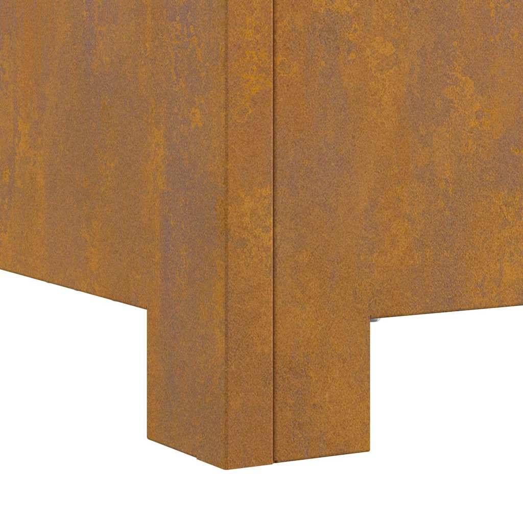 ComfortXL - Brasero carré en acier style industriel pour terrasse et jardin Marron 60cm – ComfortXL Outdoor Living - Image 9