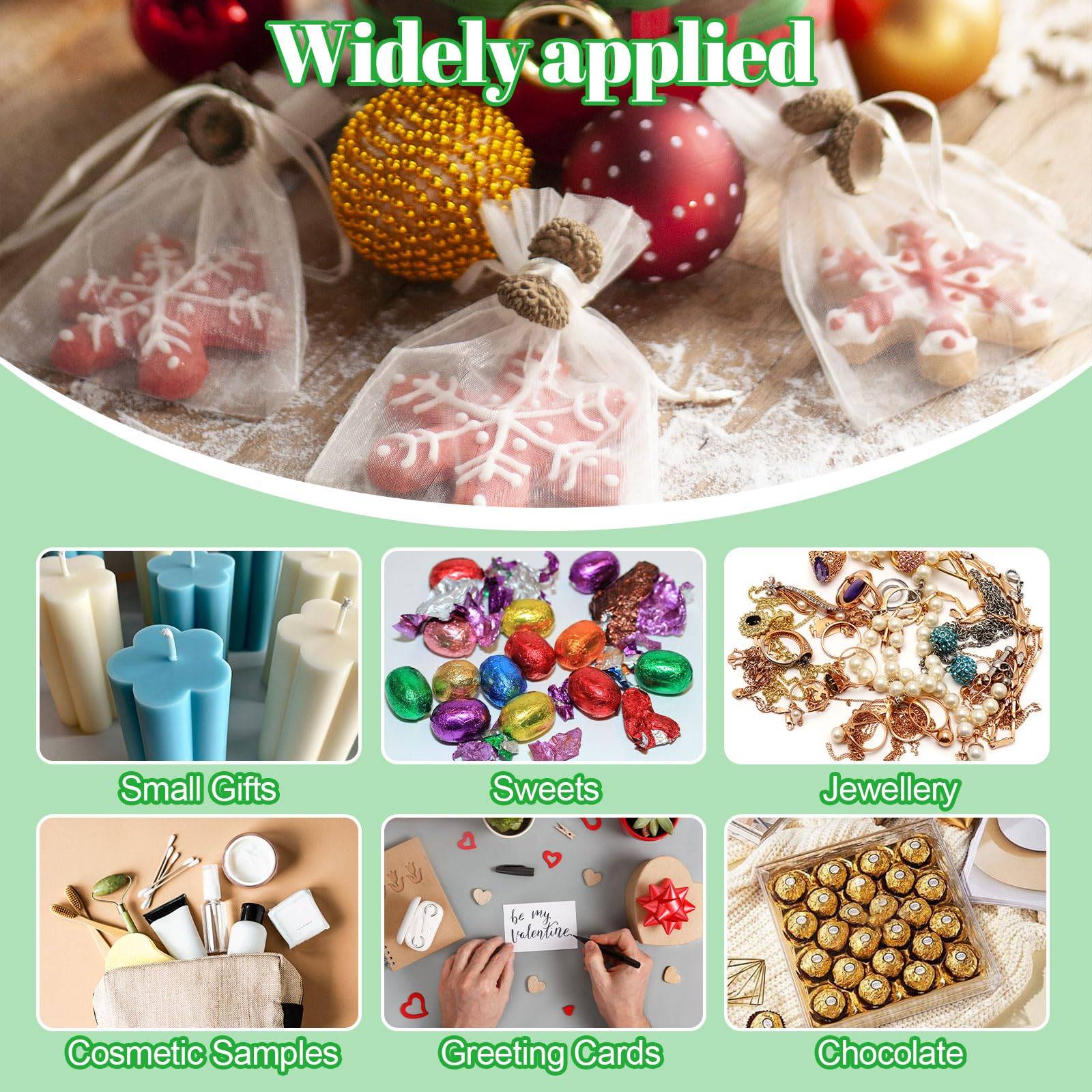 100 Pièces Sachet Organza avec Cordon de Serrage Sac de Protection de Raisins Réutilisable Jardin Protéger Sacs Protection pour Fruits-Lytech - Image 7
