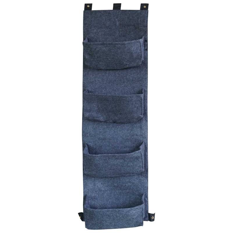 Forest Style - Mur végétal 4 sacs gris anthracite en feutre géotextile - Bag 4 Plant 30 x 10 x 100 cm