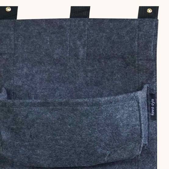 Forest Style - Mur végétal 4 sacs gris anthracite en feutre géotextile - Bag 4 Plant 30 x 10 x 100 cm - Image 2