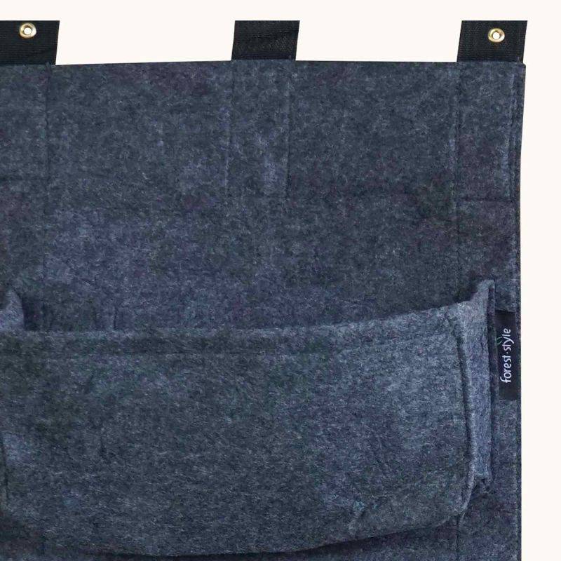 Forest Style - Mur végétal 4 sacs gris anthracite en feutre géotextile - Bag 4 Plant 30 x 10 x 100 cm - Image 2