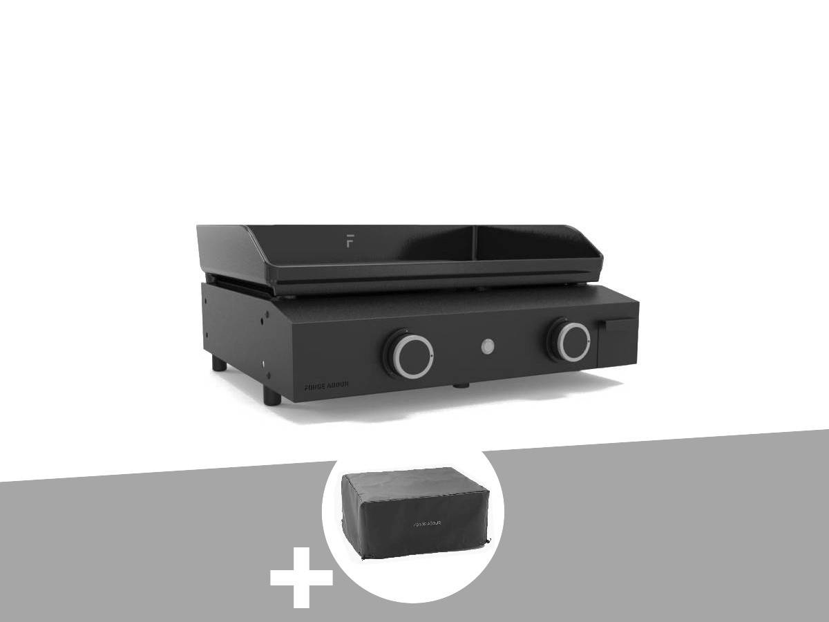 Forge Adour - Plancha gaz Origin 60 acier châssis inox + Housse - Forge Adour