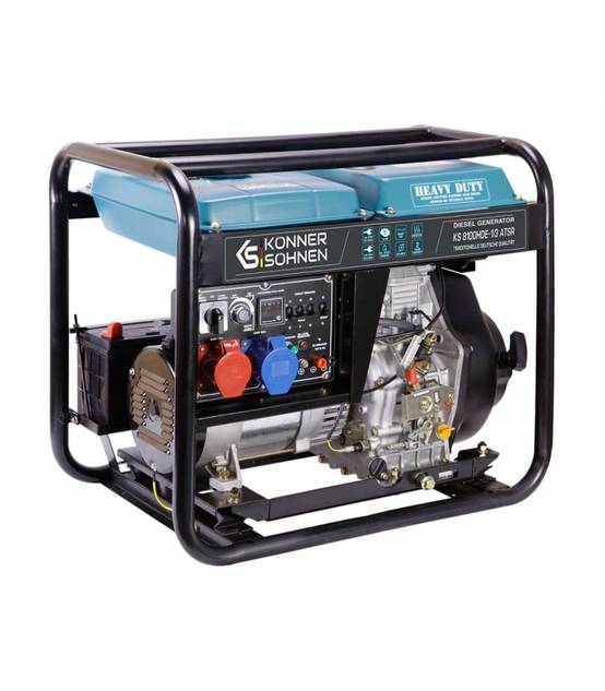 Générateur diesel moteur 456cc commutateur 230/400V 6,5kW"Könner & Söhnen" KS 8100HDE-1/3 ATSR - Image 2