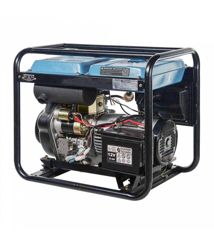 Générateur diesel moteur 456cc commutateur 230/400V 6,5kW"Könner & Söhnen" KS 8100HDE-1/3 ATSR - Image 3