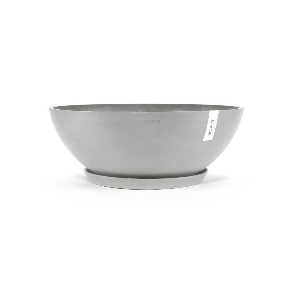 Ecopots - Pot Rond Vienna 70 Blanc Gris - Ø 70 x H. 25,2 cm - 61,7 L ECOPOTS - Image 3