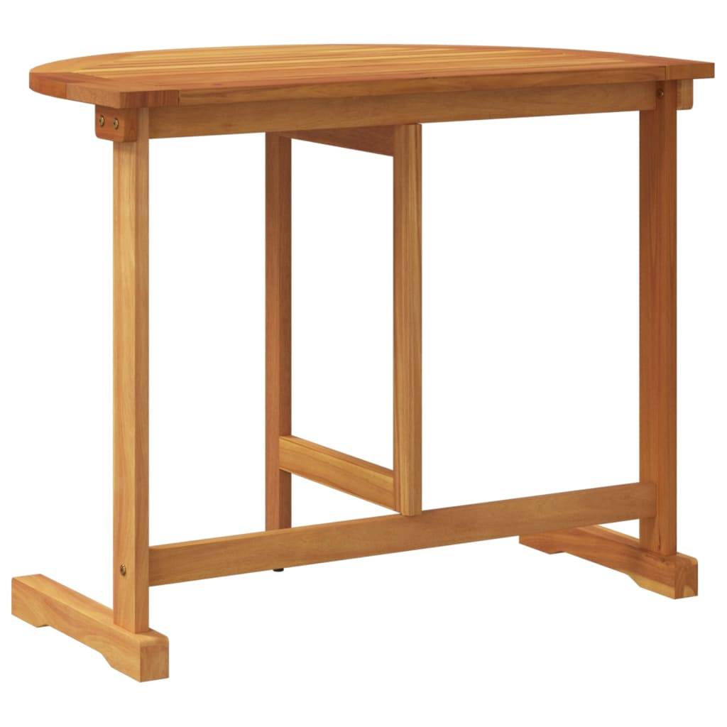 Table de Balcon Pliante Murale 90x60cm en Bois d'Acacia Massif, Solution Gain de Place Intelligente – ComfortXL Outdoor Living - Image 6