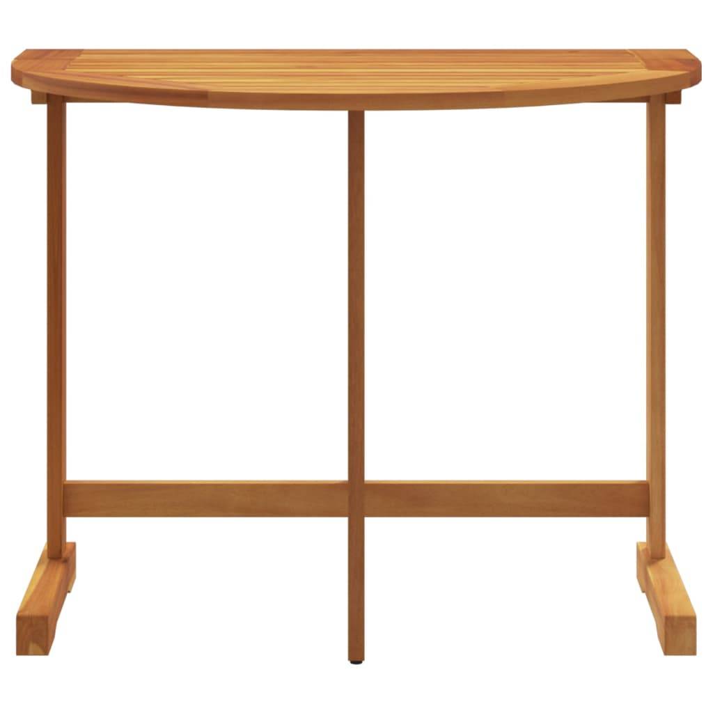 Table de Balcon Pliante Murale 90x60cm en Bois d'Acacia Massif, Solution Gain de Place Intelligente – ComfortXL Outdoor Living - Image 4