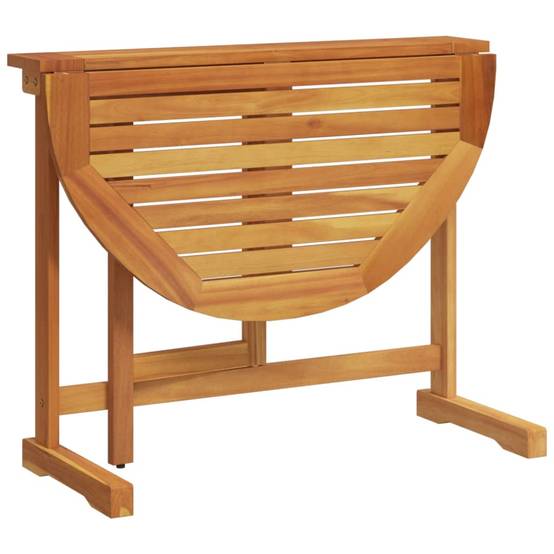 Table de Balcon Pliante Murale 90x60cm en Bois d'Acacia Massif, Solution Gain de Place Intelligente – ComfortXL Outdoor Living - Image 7