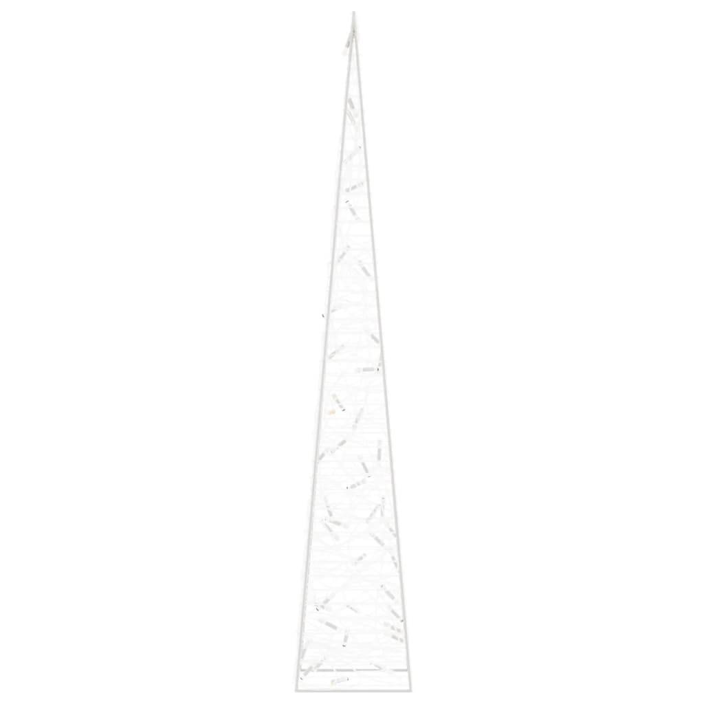 Cône Lumineux Décoratif Acrylique 45 LED 8 Modes Fêtes 90cm Blanc Froid – ComfortXL Outdoor Living - Image 6