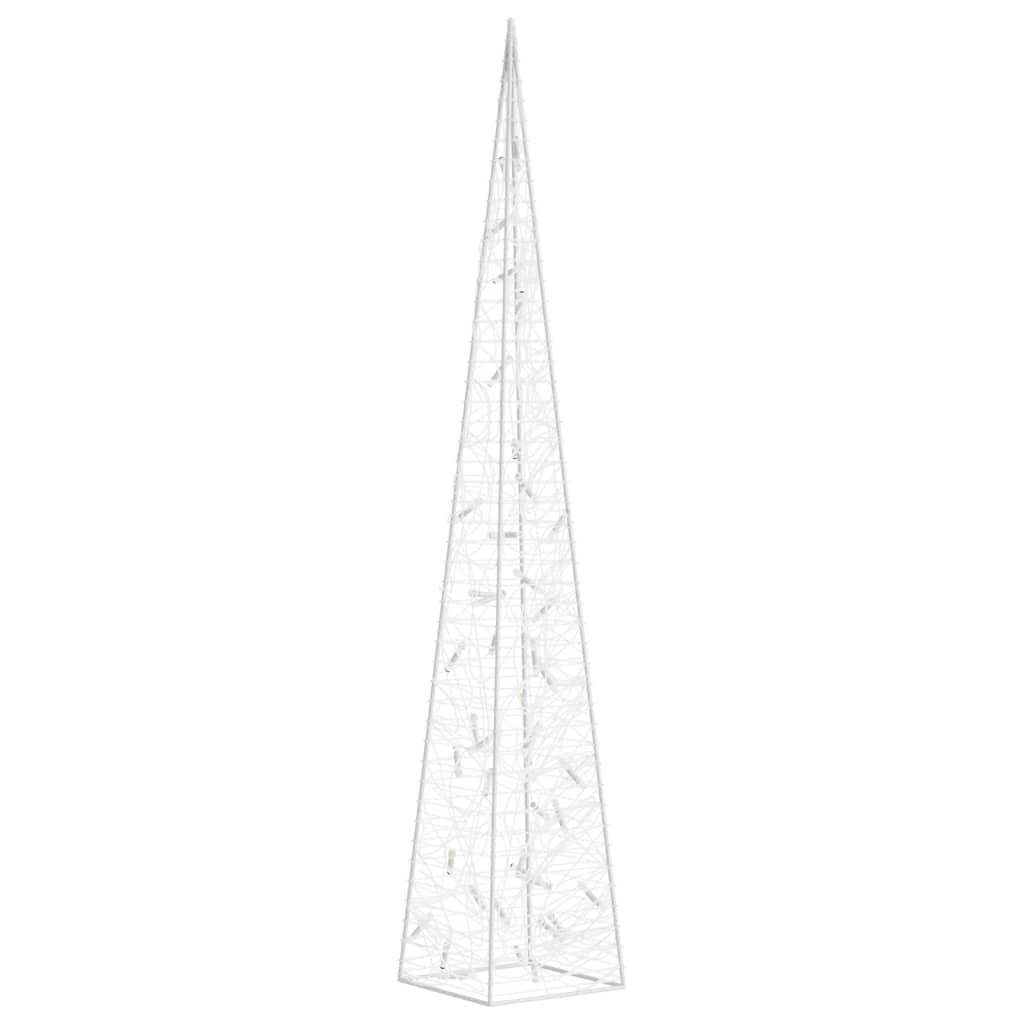 Cône Lumineux Décoratif Acrylique 45 LED 8 Modes Fêtes 90cm Blanc Froid – ComfortXL Outdoor Living - Image 3