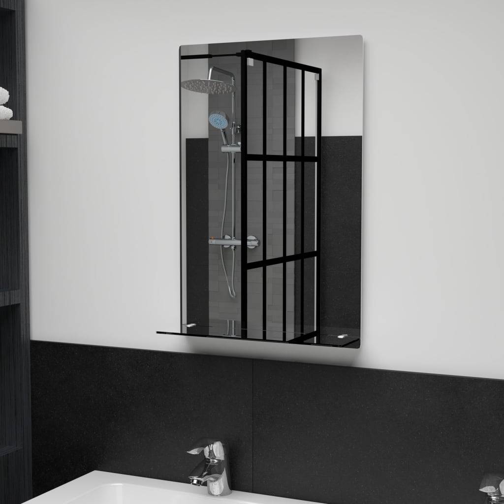 Miroir mural avec étagère 40x60 cm Verre trempé Maison Chic - Image 2