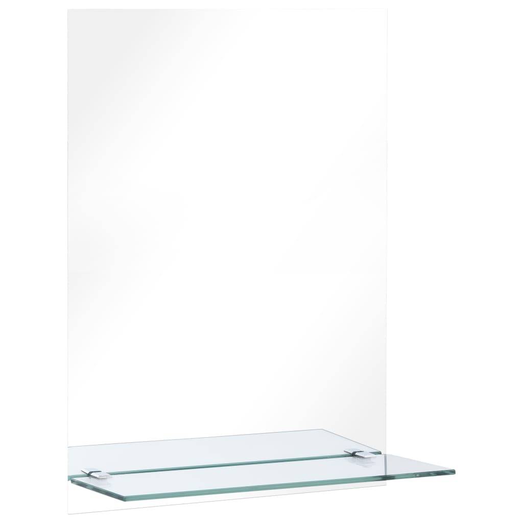 Miroir mural avec étagère 40x60 cm Verre trempé Maison Chic - Image 1