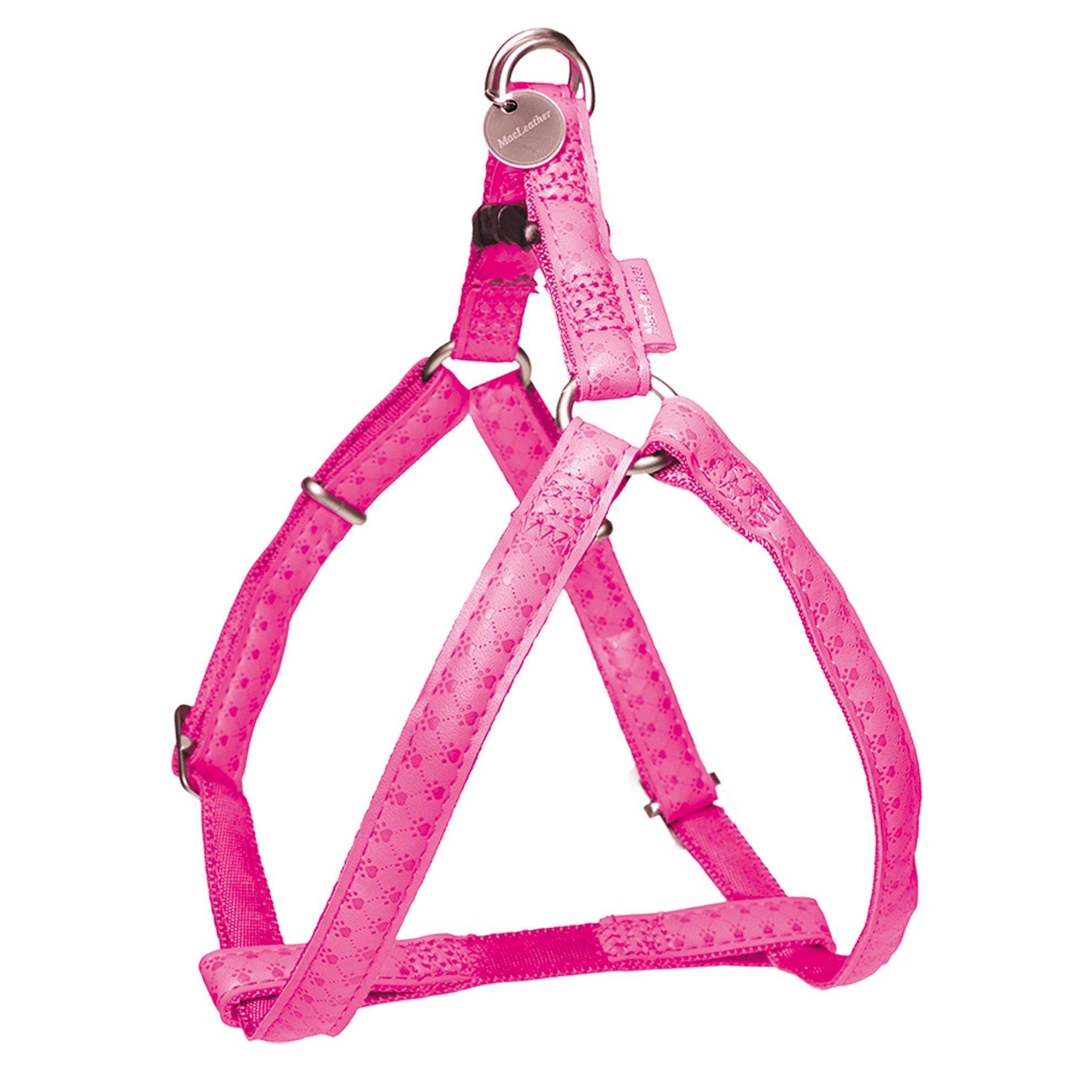 Harnais réglable Mac Leather fuchsia Taille : T2 DOOGY GLAM