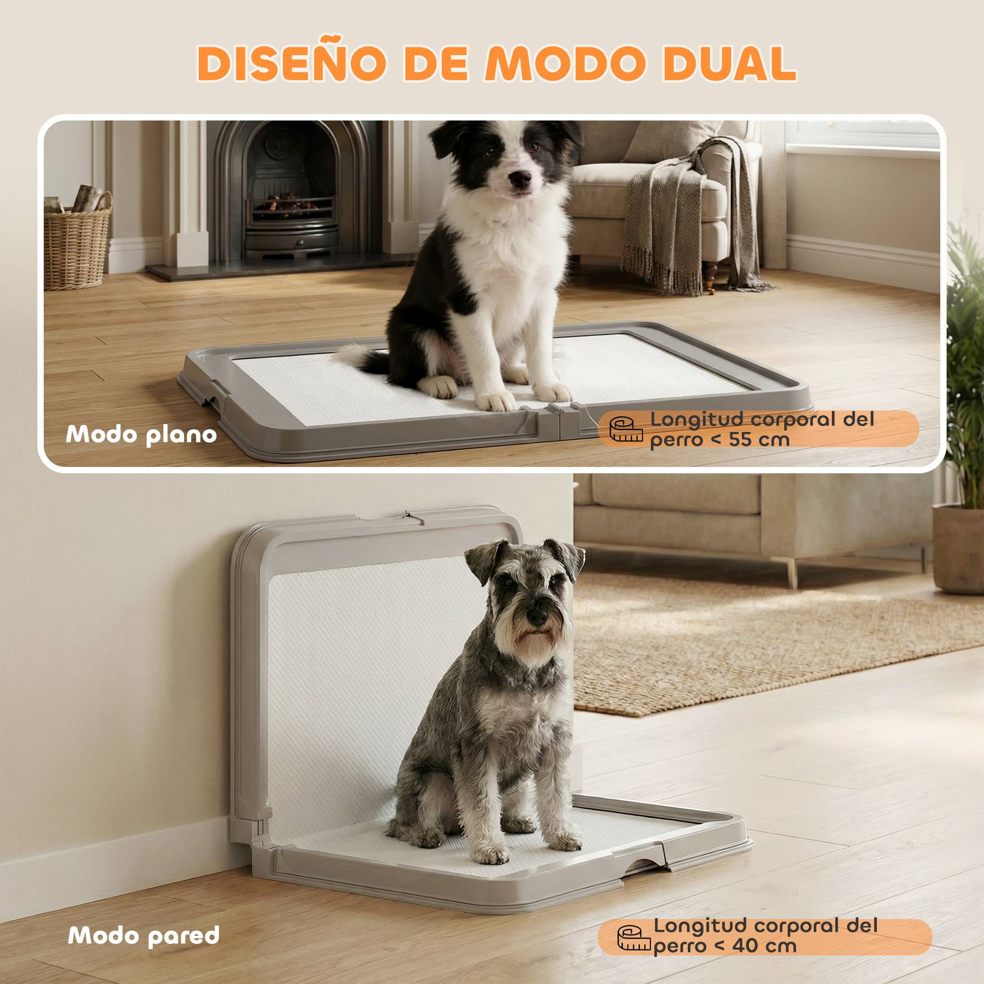 ComfortXL - Toilette pliable pour chien PP 86x62 cm grise avec tapis absorbants intérieur - ComfortXL Outdoor Living - Image 6