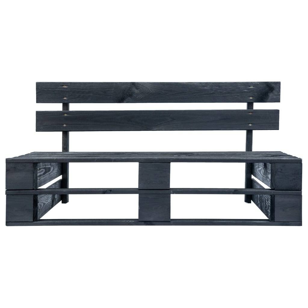 ComfortXL - Banc Design Palette Bois Pin Imprégné pour Salon de Jardin Noir 110 cm – ComfortXL Outdoor Living - Image 2