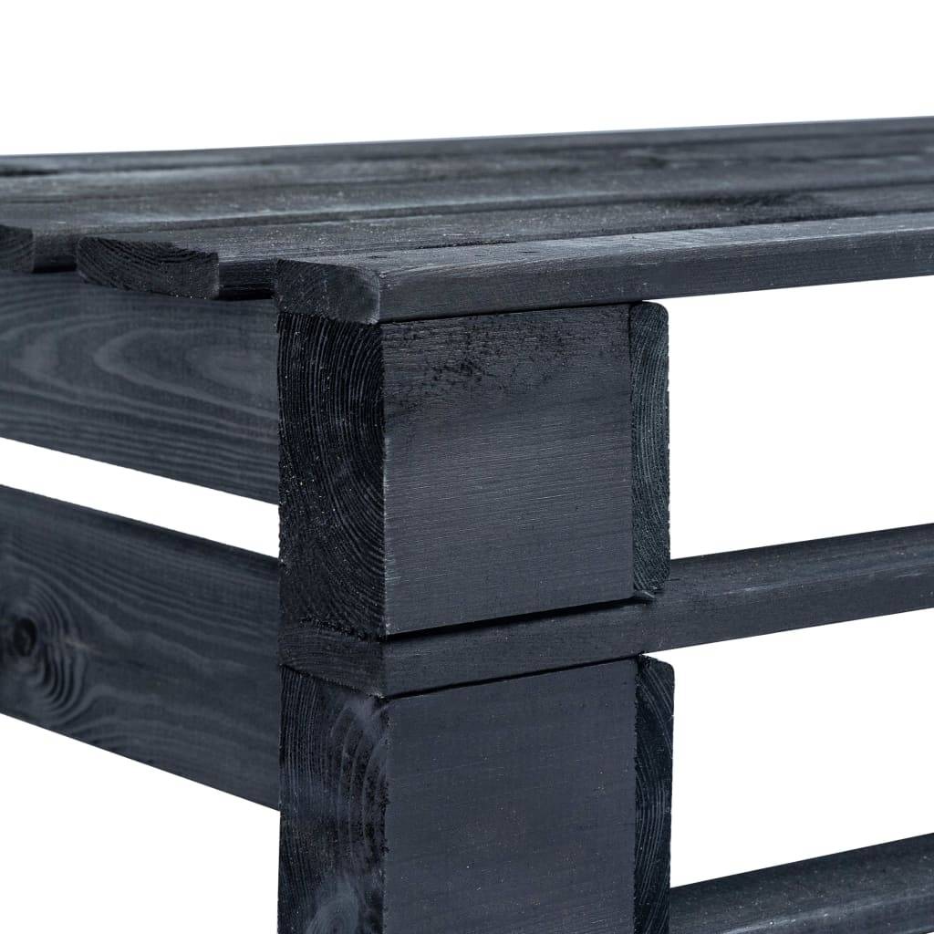 ComfortXL - Banc Design Palette Bois Pin Imprégné pour Salon de Jardin Noir 110 cm – ComfortXL Outdoor Living - Image 4