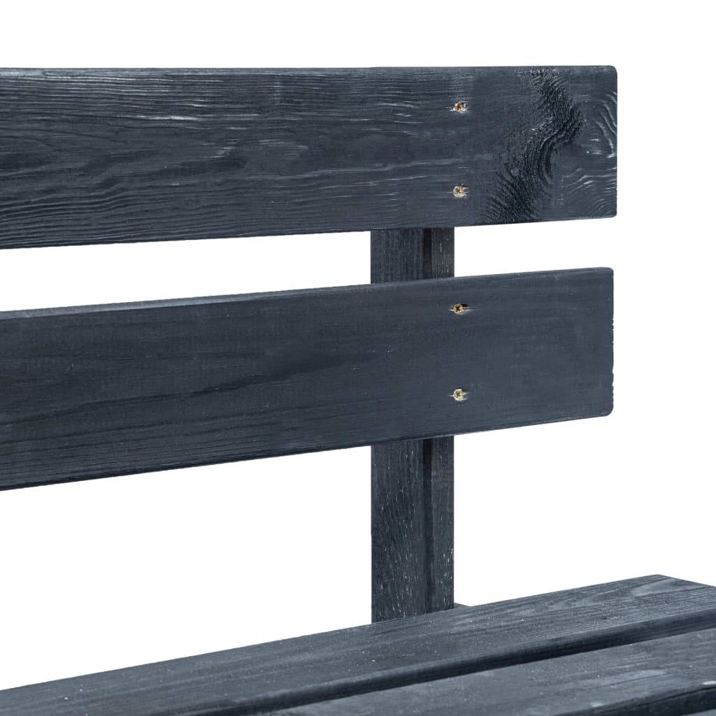 ComfortXL - Banc Design Palette Bois Pin Imprégné pour Salon de Jardin Noir 110 cm – ComfortXL Outdoor Living - Image 3