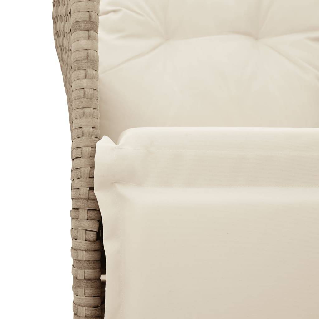 Prolenta Premium - Chaises de jardin rotin beige  56 x 59 x 92 cm  - Prolenta premium p365.5 - Image 8
