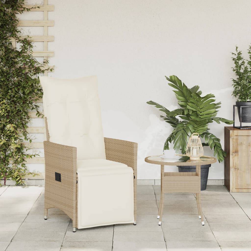 Prolenta Premium - Chaises de jardin rotin beige  56 x 59 x 92 cm  - Prolenta premium p365.5 - Image 3