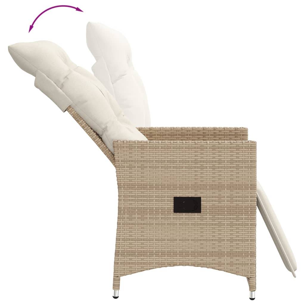 Prolenta Premium - Chaises de jardin rotin beige  56 x 59 x 92 cm  - Prolenta premium p365.5 - Image 7