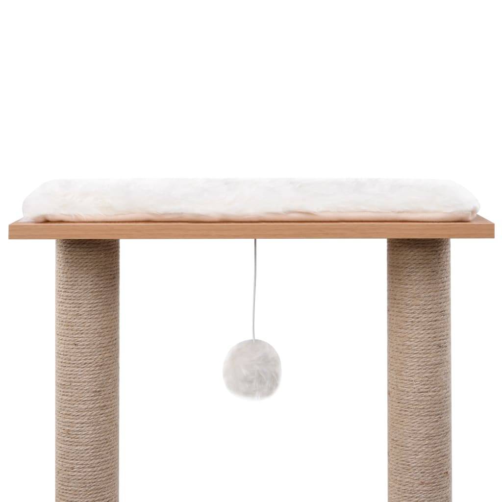 Vidaxl - Arbre à chat avec tapis à gratter en sisal 129 cm vidaXL 170917 - Image 4