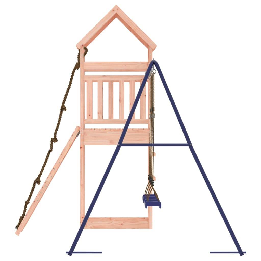 Helloshop26 - Aire de jeux d'extérieur balançoires toboggan portiques robuste jeux jardin 315 x 257 x 264 cm bois massif de douglas - Image 5