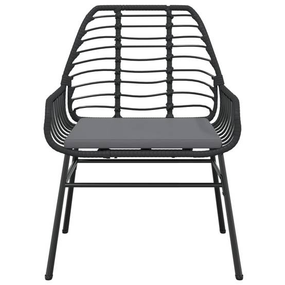 Lot de 2 Fauteuils Bas de Jardin Résine Tressée avec Coussins pour Terrasse Noir – ComfortXL Outdoor Living - Image 5