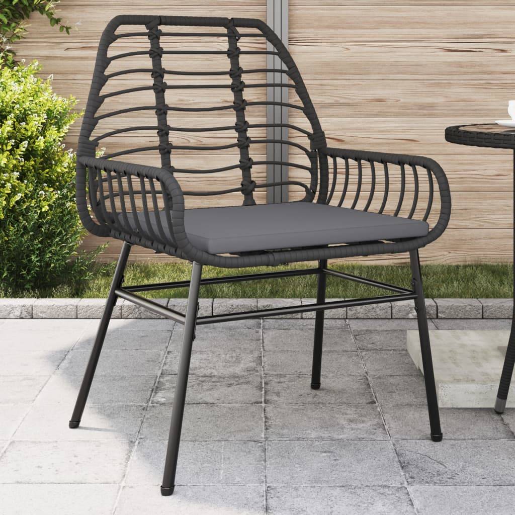 ComfortXL - Lot de 2 Fauteuils Bas de Jardin Résine Tressée avec Coussins pour Terrasse Noir – ComfortXL Outdoor Living