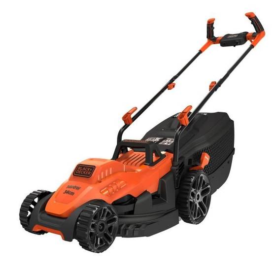 Black & Decker - Tondeuse électrique filaire 34 cm 1400 W, hauteur 20 à 70 mm, bac 40 L - BLACK + DECKER - Image 1