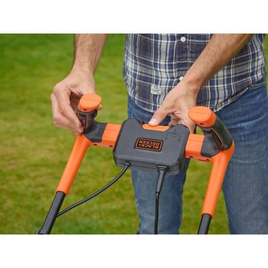 Black & Decker - Tondeuse électrique filaire 34 cm 1400 W, hauteur 20 à 70 mm, bac 40 L - BLACK + DECKER - Image 4