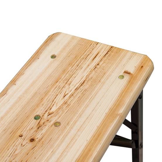 PANGIVO - Table pliante bois de sapin et métal noir 120 x 50 x 76 cm - PANGIVO - Image 10