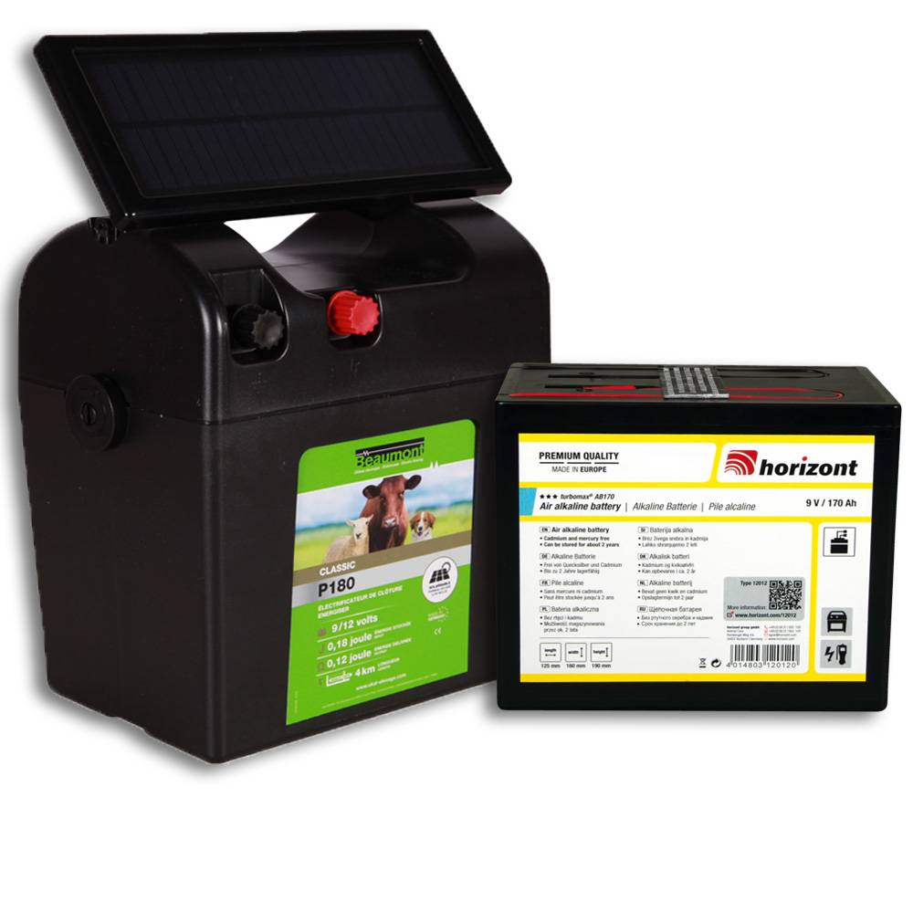 Poste P180 avec panneau solaire et pile 9 V 170 AH - Image 1