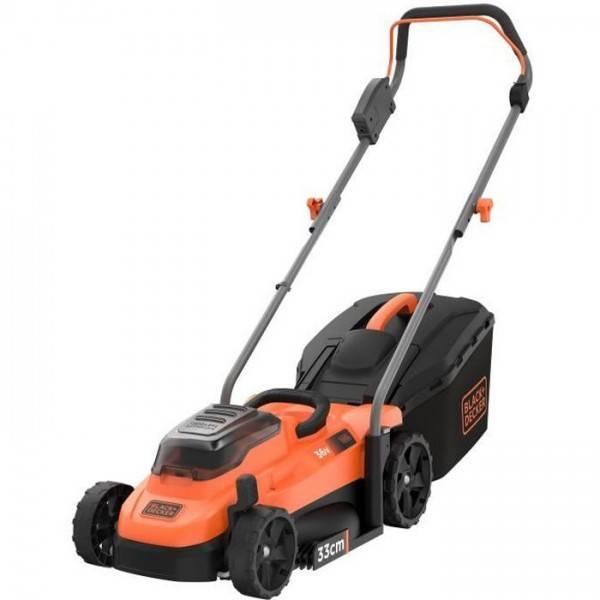 Tondeuse a Gazon   a Gazon Electrique Sans Fil 36V BCMW3336L1-QW - BLACK+DECKER - Coupe 33cm - Batterie 2,5 Ah - Mulching - Image 1