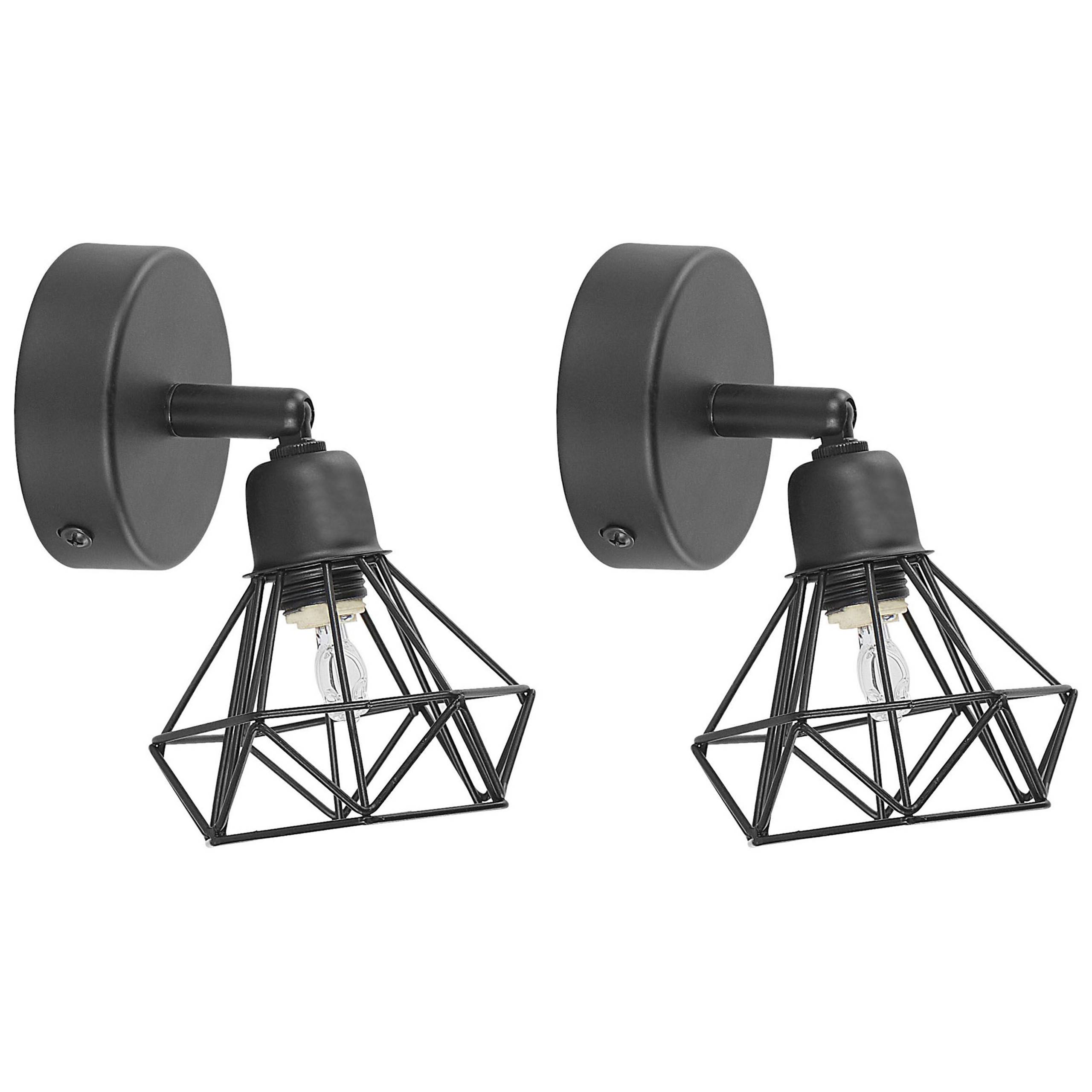 Beliani - Lampes projecteur Métal Noir ERMA - 10x16x8- Beliani - Image 2