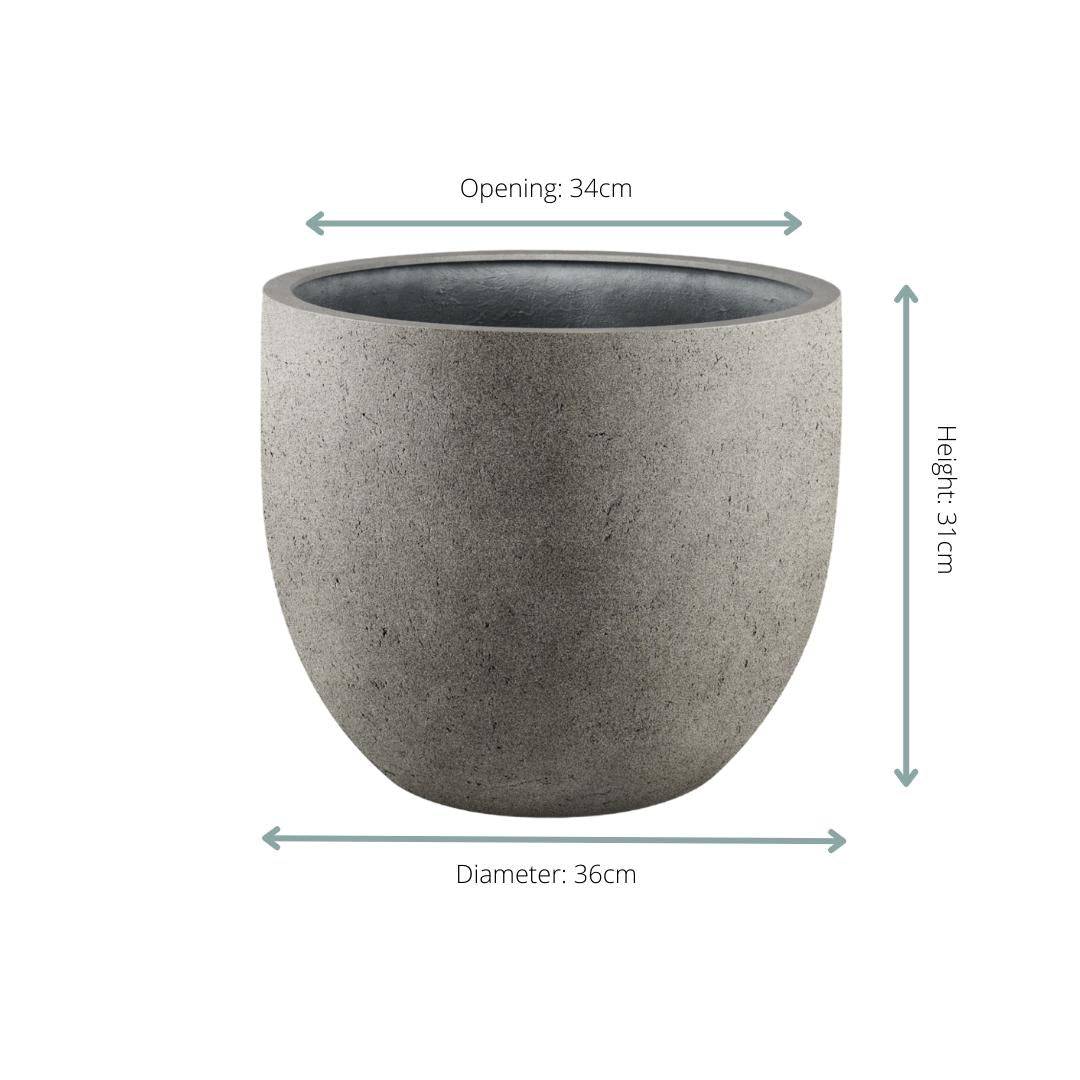 Pot New Egg Gris 36 cm- La Green Touch - Image 2