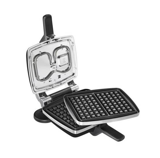 Croque-gaufre-gaufrette 2 plaques 1000w noir 039224 Lagrange - Image 2