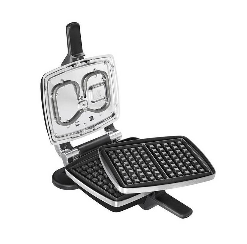 Croque-gaufre-gaufrette 2 plaques 1000w noir 039224 Lagrange - Image 2