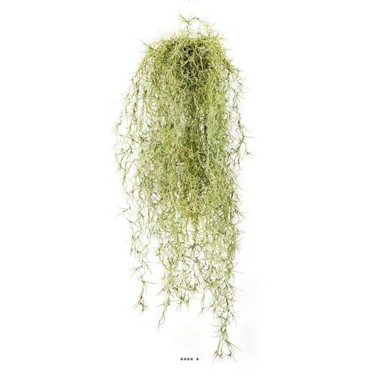 Grande chute de feuillage long hair L 80 cm Vert-Blanc - Image 2