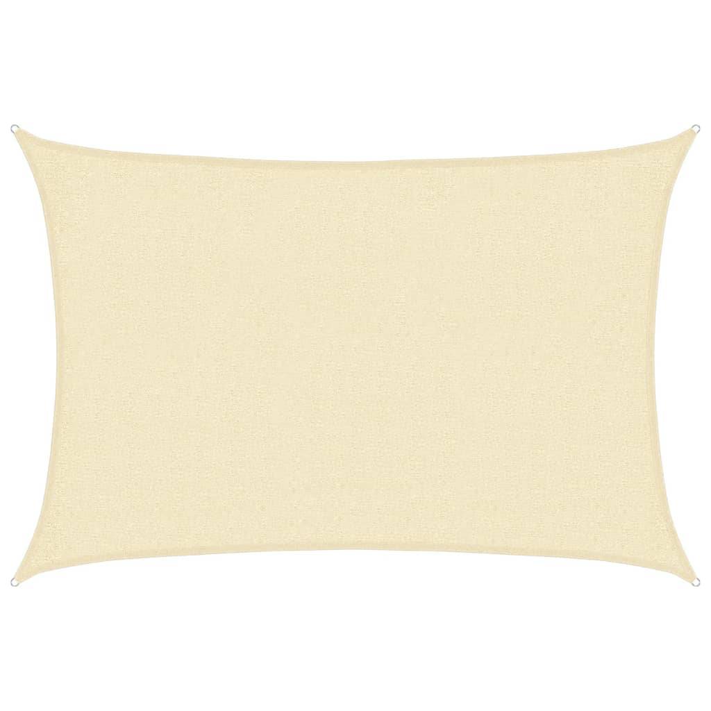 Voile d'ombrage PEHD Crème 2 x 2,5 m - PANGIVO - Image 1