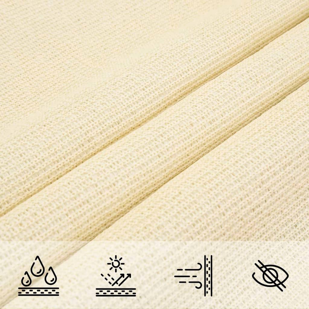 Voile d'ombrage PEHD Crème 2 x 2,5 m - PANGIVO - Image 7