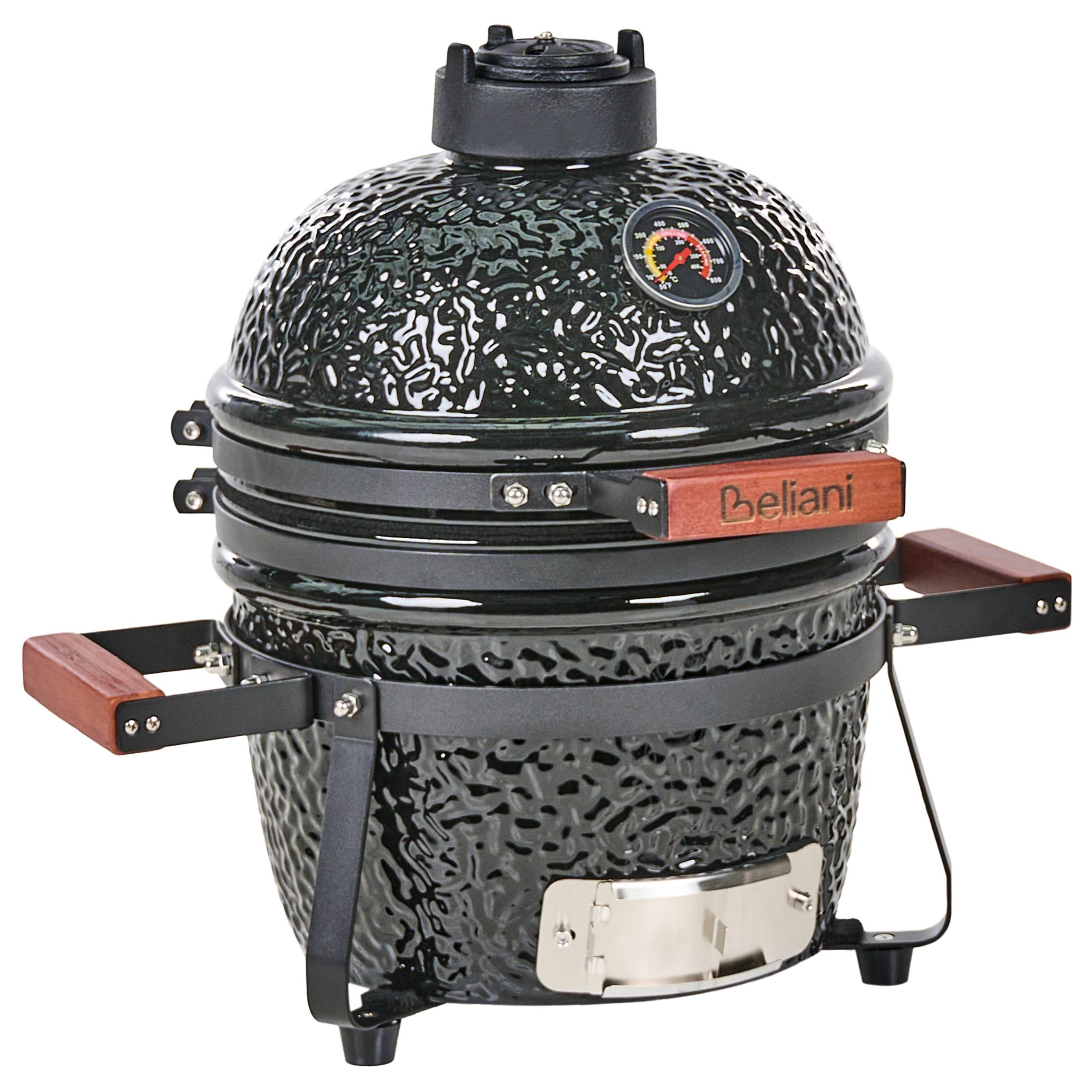 Beliani - Gril à charbon de bois Céramique Noir KAMADO - 54x35x48- Beliani - Image 4