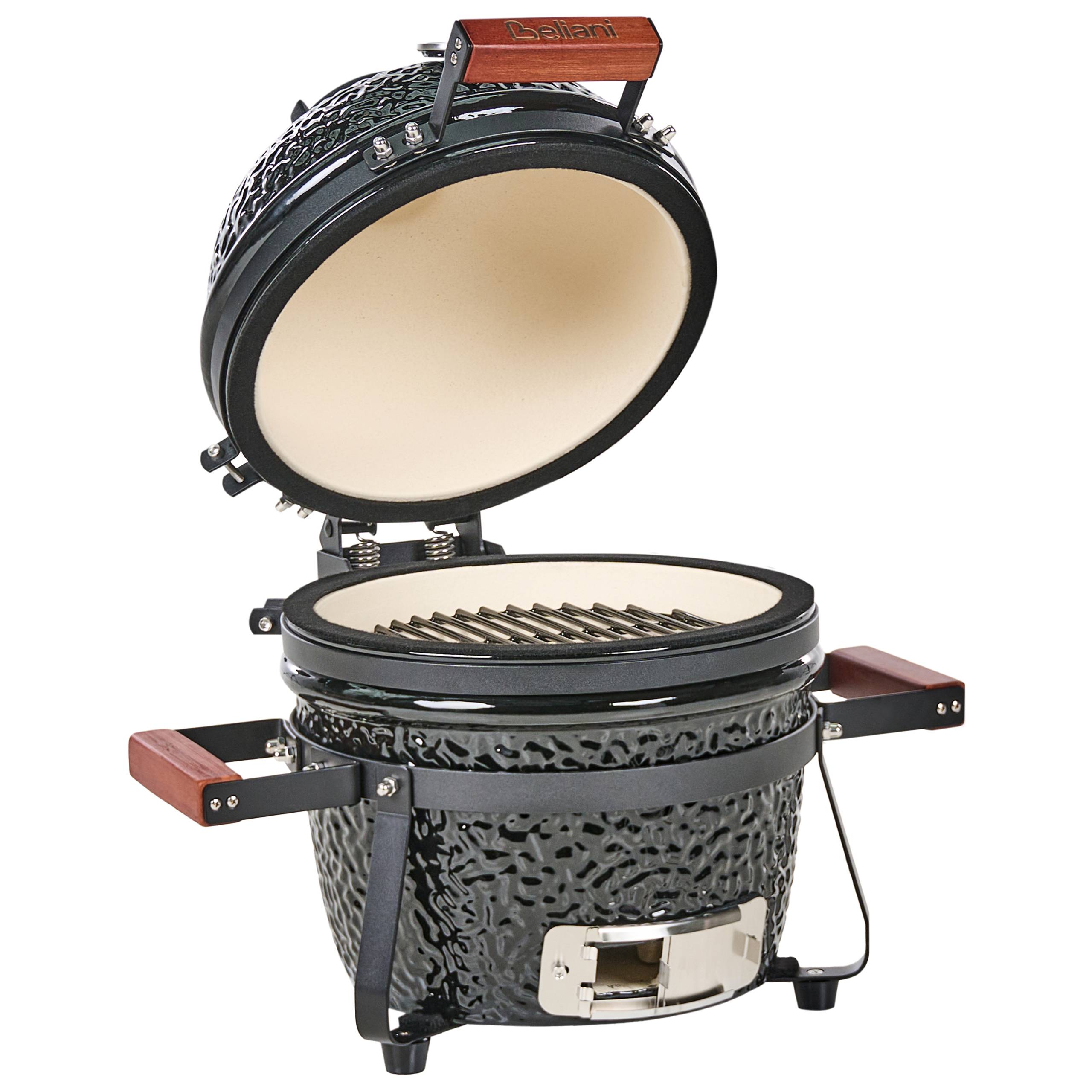 Beliani - Gril à charbon de bois Céramique Noir KAMADO - 54x35x48- Beliani - Image 2
