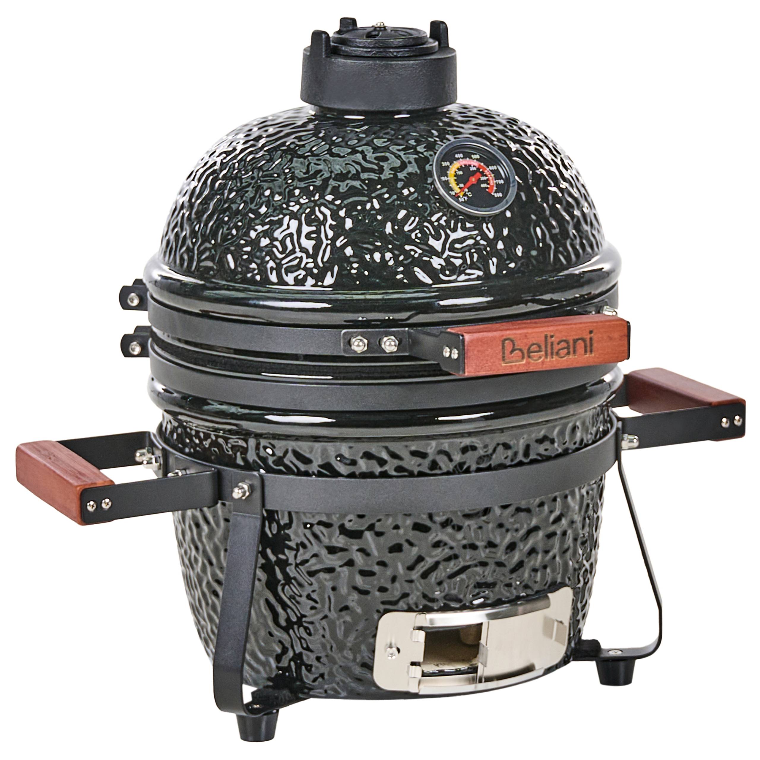 Beliani - Gril à charbon de bois Céramique Noir KAMADO - 54x35x48- Beliani - Image 5