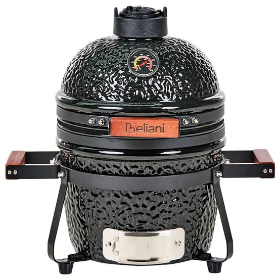 Beliani - Gril à charbon de bois Céramique Noir KAMADO - 54x35x48- Beliani - Image 6
